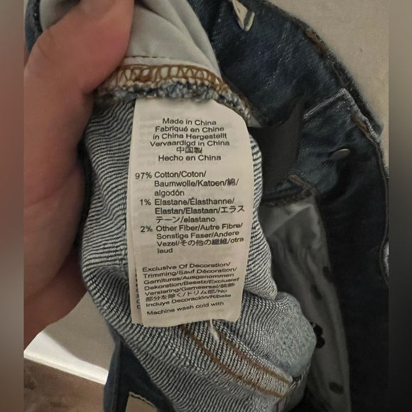 Madewell Classic Straight Jean Distressed Denim Medium Wash Size 27 23” Inseam - Picture 6 of 6